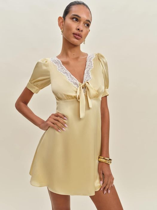 Avin Silk Dress Reformation