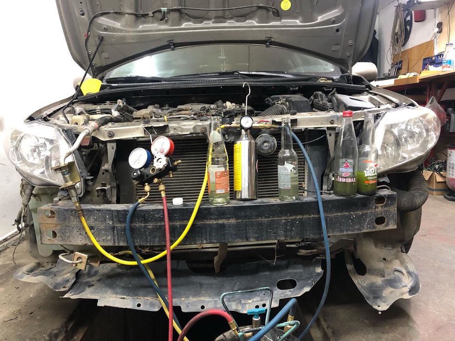 Промывка системы автокондиционера ремонт авто кондиционера заправка