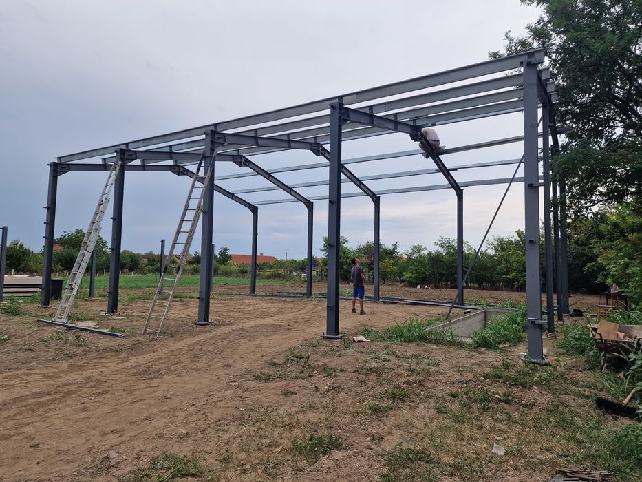 Vand hala metalica structura metalica 12x25x4
