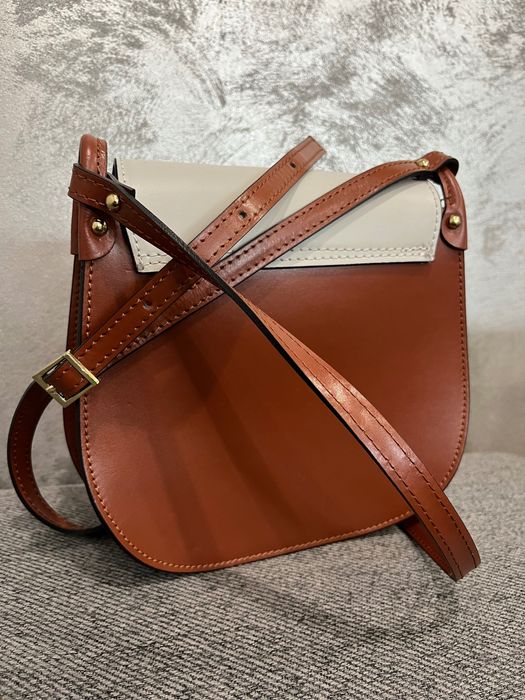 Италианска чанта естествена кожа