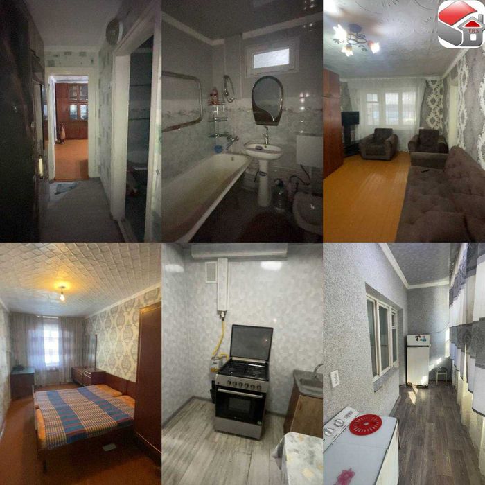 Срочно 2 хонали квартира сотилади  №396