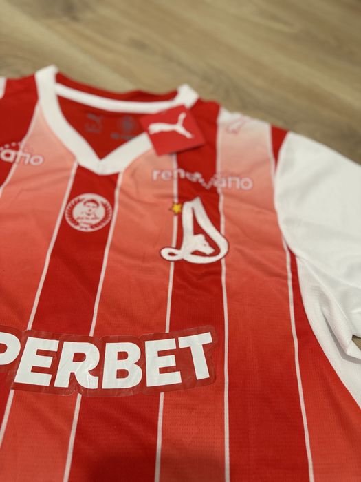 Tricou de fotbal Dinamo Bucuresti Puma marime M Musi 7 Superliga Romaniei