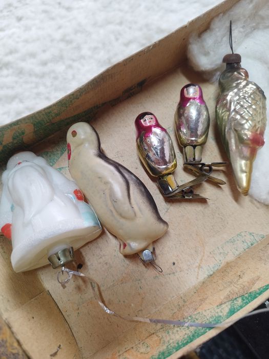 Новогодние игрушки на ёлку СССР