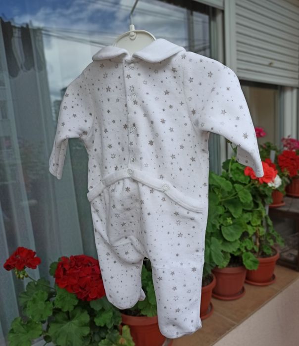 Лот MAYORAL, ZARA, PRIMIGINO, H&M плюшени ромпъри, размер 0-3 месеца