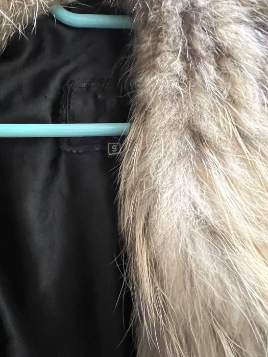 Дамско яке естествена кожа / естествен косъм