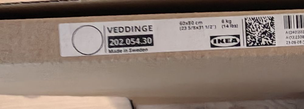 Нова вратичка шкаф Икеа IKEA Veddinge кат.н.202.054.30х 80x60cm