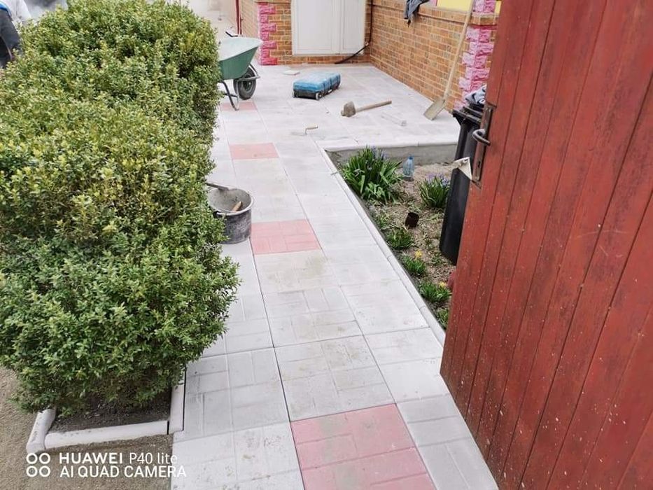 Fabricam pavaje model Solzi Patern de la 42lei mp Montaj pavele dale