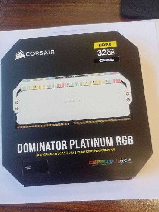 32GB DDR5 6200MT/s CL36 - Corsair Dominator Platinum RGB (НОВИ)