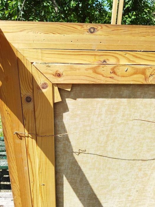 Винтидж скандинавска авторска картина, масло върху платно