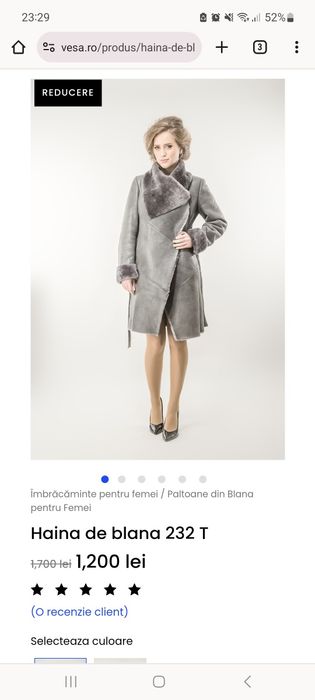 Cojoc din blana naturala A&A Vesa