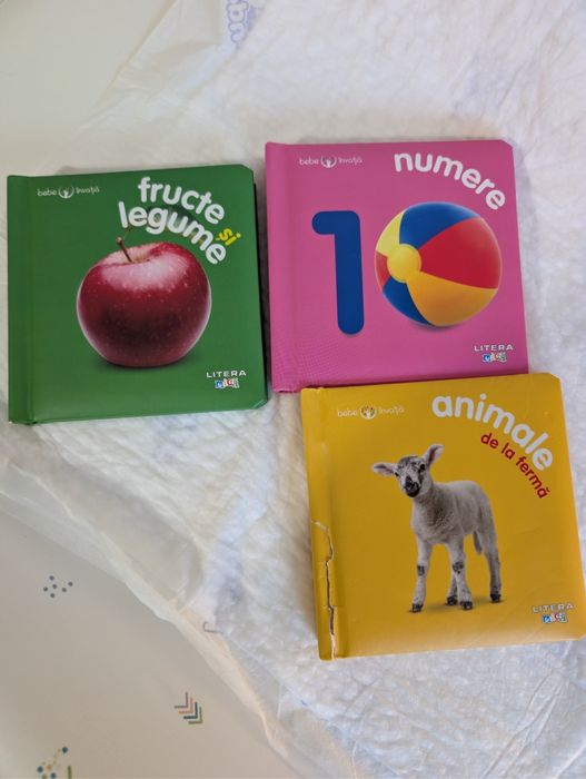 3 Carti bebe învață fructe legume animale numere