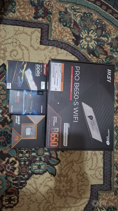 Пустые коробки от комплектующих ПК (RTX 5060 Ti, B650, LS720 и др.)
