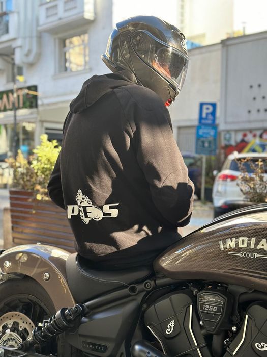 Hanorac Moto PES cu Protecții Nivel 2 și Interior Căptușit cu Kevlar