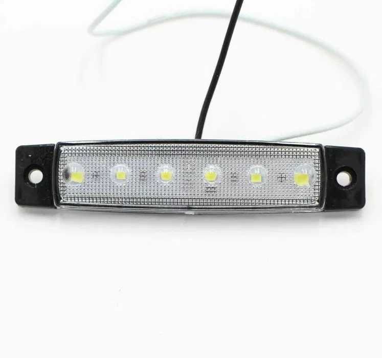 1бр. диодни LED ЛЕД габарити с 6 SMD диода 12-24V "рибки" , 6 цвята