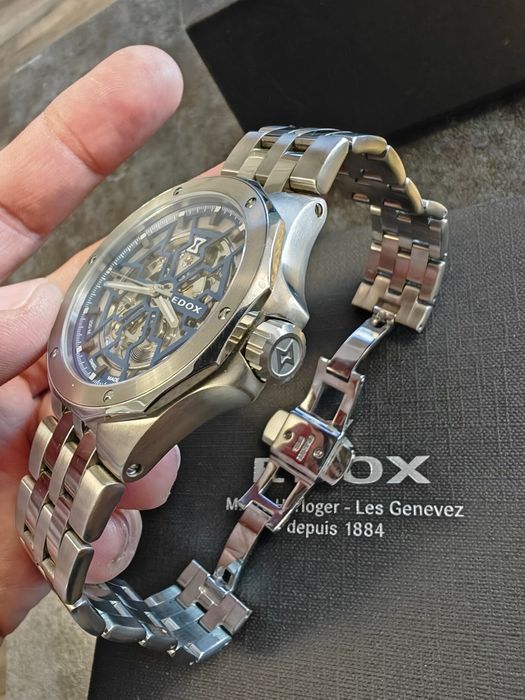 Edox Delfin Mecano 85303 3M BUIGB Скелетон като НОВ