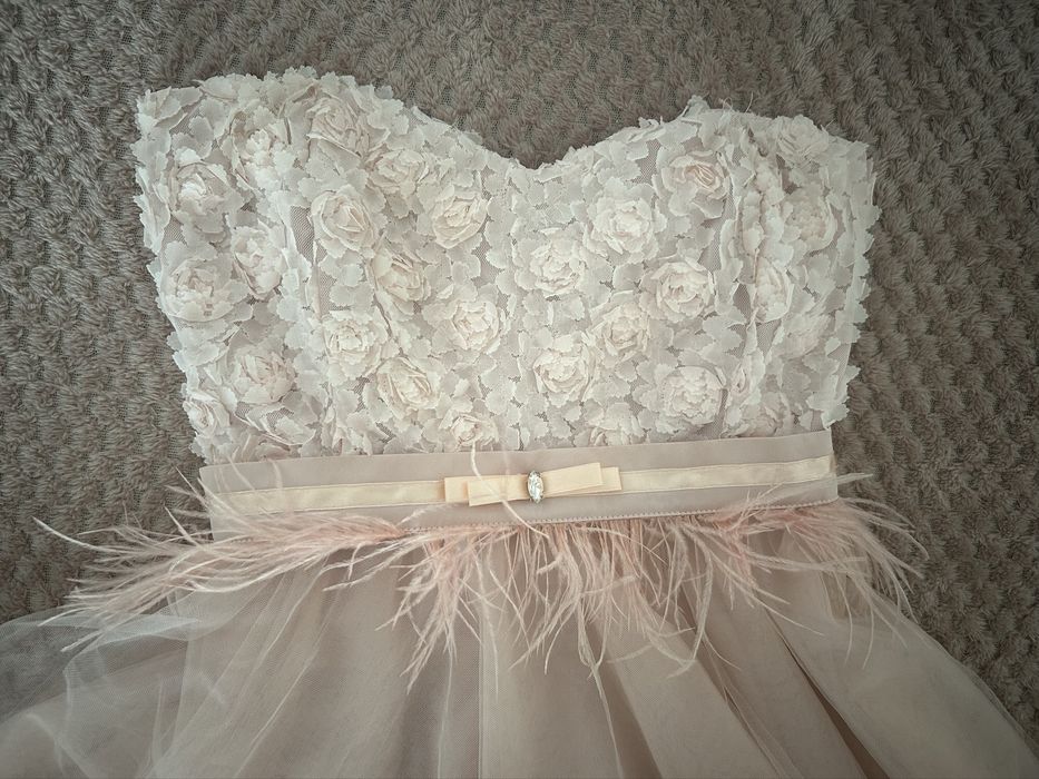 CHRISTINE FASHION рокля цвят пудра размер ХС