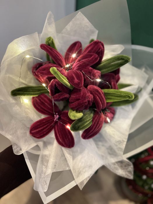 Букети от плюшени телчета