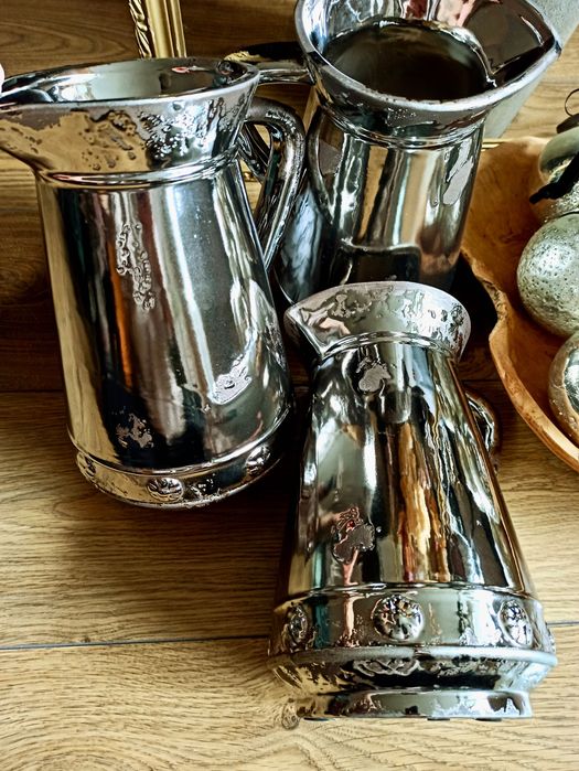 Старинна луксозна кана от френска керамика