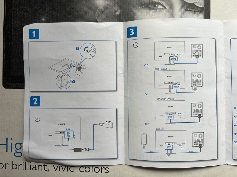 Philips 237E4 IPS LED Display LCD Монитор 23” 1080p FullHD