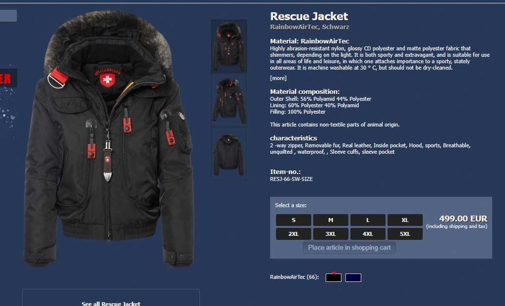 Wellensteyn Rescue яке XL