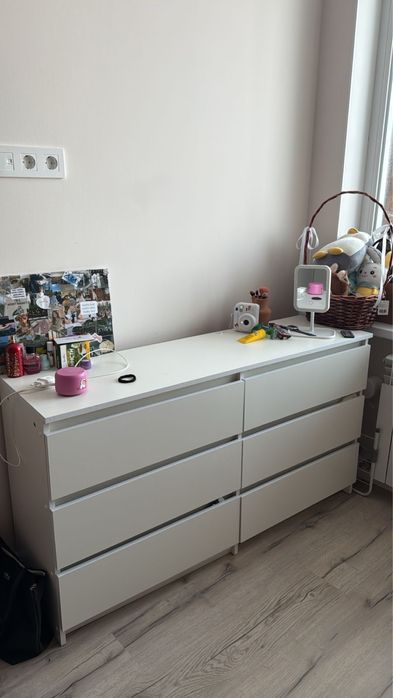 Комод , белый, для белья и книг итд