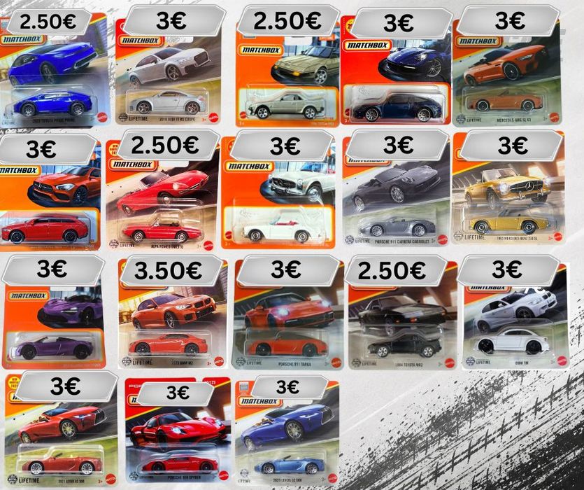 Hot Wheels, Matchbox и Majorette колички