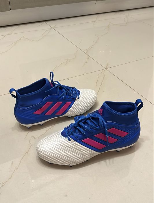Ghete Fotbal Adidas Ace 17.3 Primemesh FG Blue Blast edition noi gazon