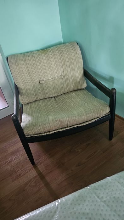 Vand scaune fotolii cadru din lemn masiv set 6 bucatii