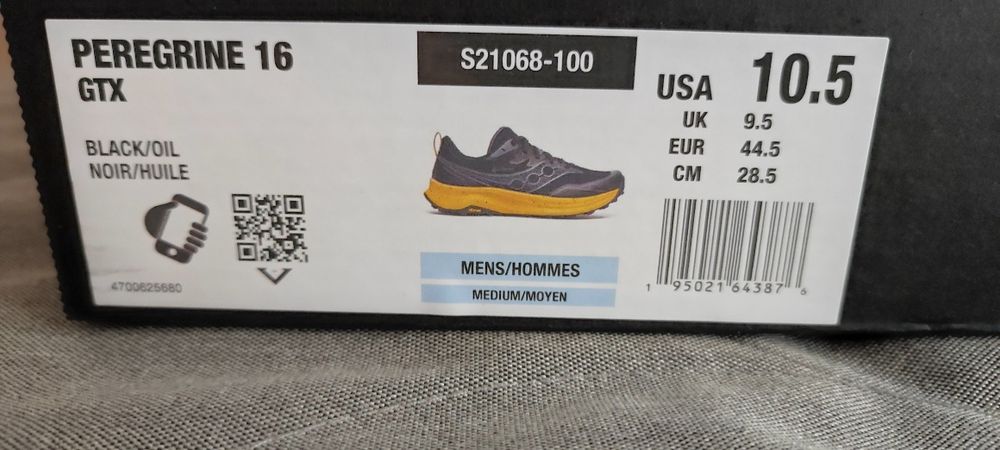 Saucony peregrine 16 gtx, 44.5
