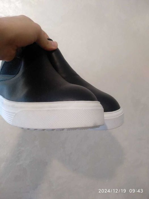 Модные Ботинки Натуральная Кожа с мехом 41 Etik Сапоги мужские Chelse