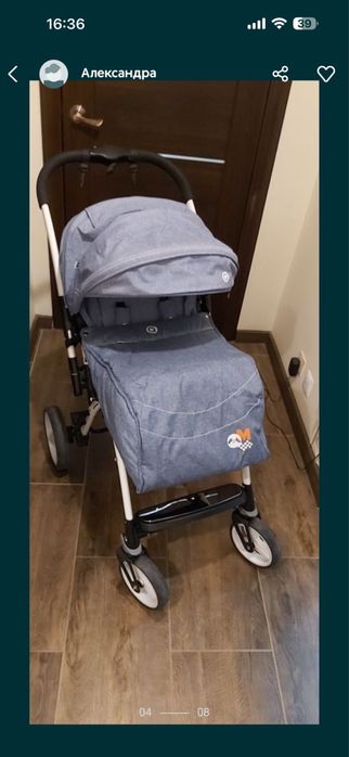 Прожам коляску прогулочную Quatro Monza (джинсовая)