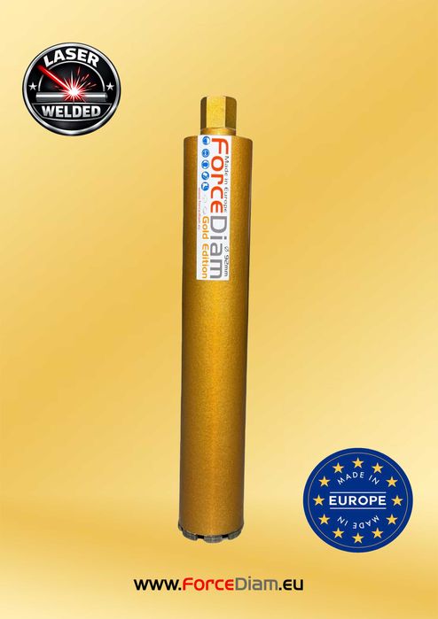 Ø 92 Carota Diamantata ForceDiam Gold Edition, Diametru 52mm,L 500mm