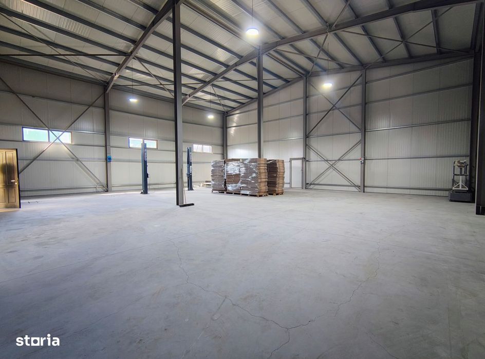 Hala industriala 500 mp | Birouri | 5 posturi de lucru | Malu Mare