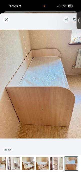 Мебель, Двухъярусный кровать и шкаф