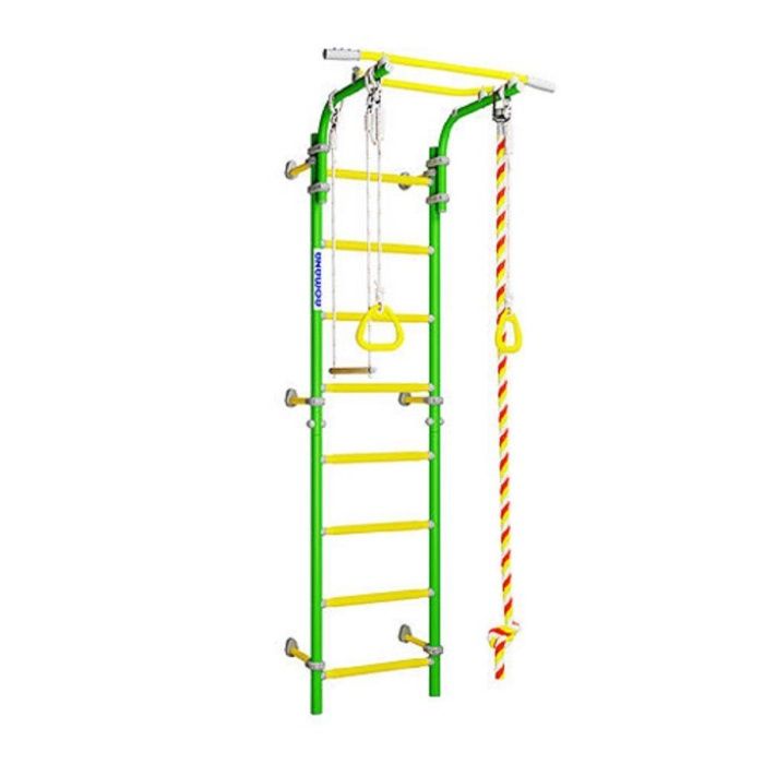 Фантастическая Шведская стенка ROMANA Next1 Цвет Зеленое яблоко Турник