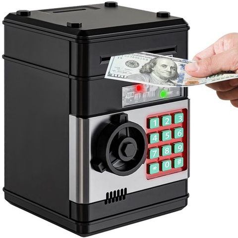 Касичка сейф Moneybox 23545 – с ПИН код, черен цвят