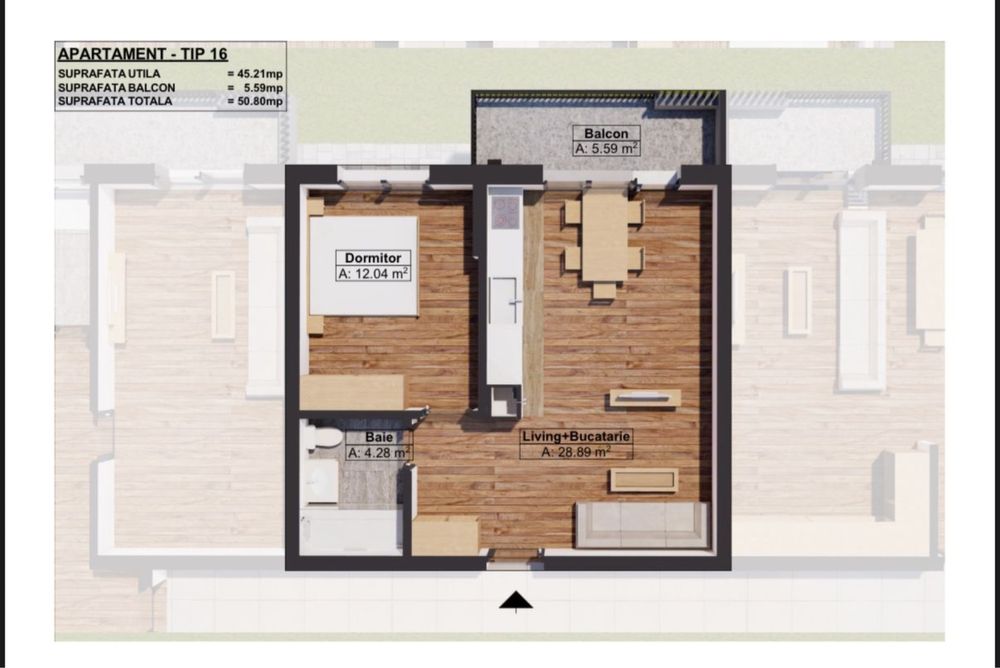 Vând Apartament 2 Cam Strada Trifoiului Dobroesti Fundeni