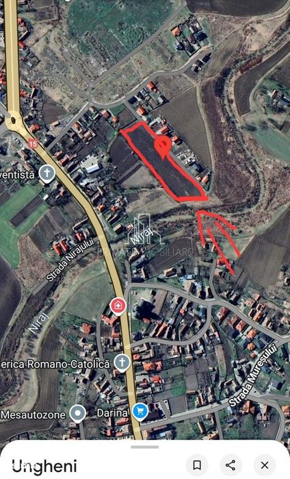 Teren 9 253 Mp Intravilan De Vanzare, ideal pentru Case, Ungheni