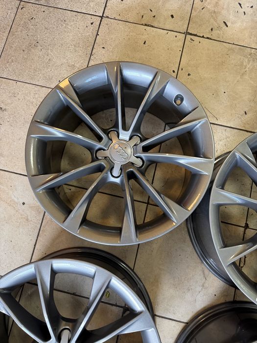 Jante originale audi - a4/a5/a6/a7/a8 --- 5x112 r18 - et 29 noi impecabile - gun metal - 2500 lei set