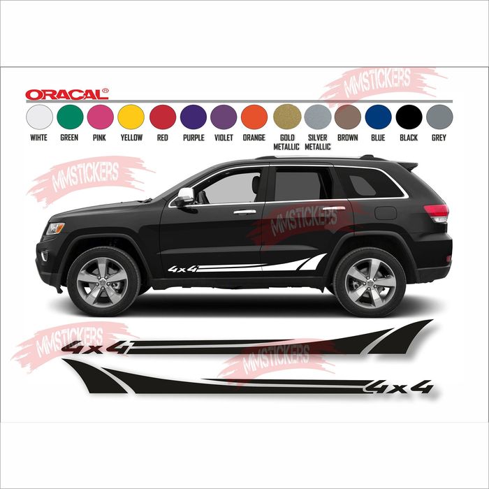 Ленти 4×4 off road стикер за джип SUV