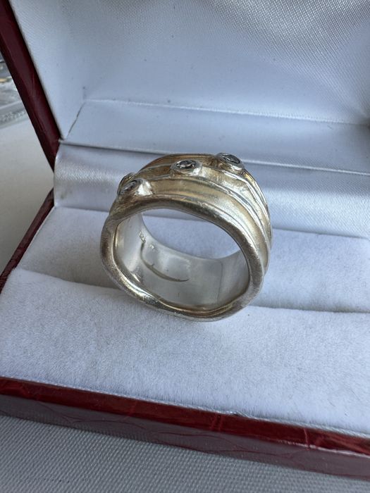 Inel din argint si cubic zirconia