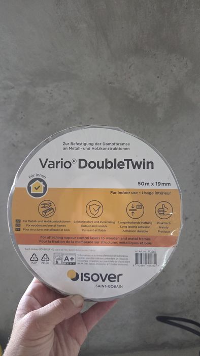 Banda dublu adeziva Isover Vario Double Twin  50 m