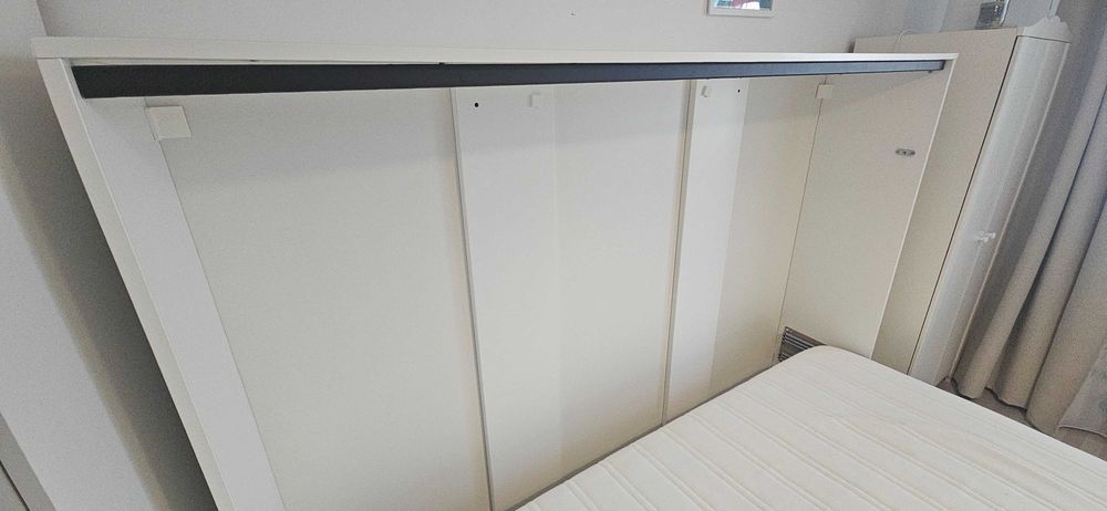 Pat rabatabil transformabil 140×200 + saltea IKEA
