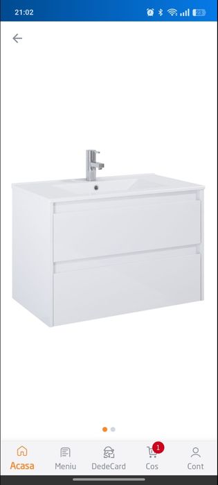 Masca de baie+lavoar  mobilier firma Roca