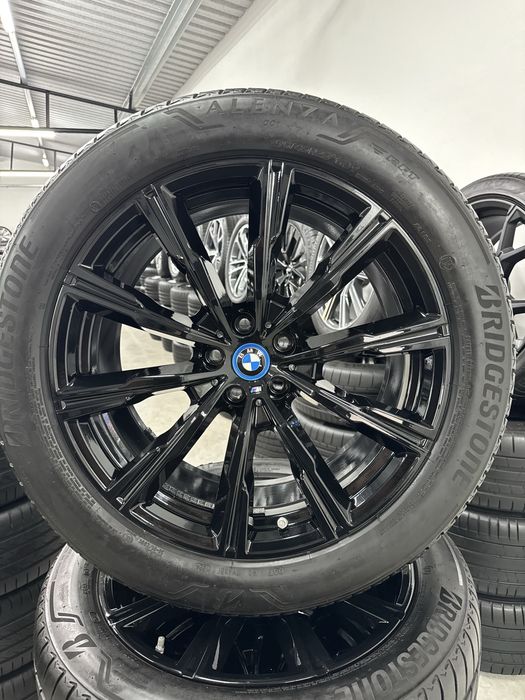 Jante Bmw X5 X6 R20 G05 G06 Originale M740 Black Bridgestone  90% de vara 2024