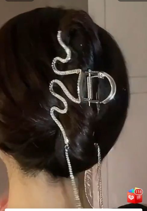 Заколка со стразами  1000