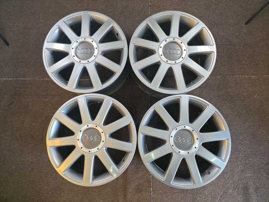 4 Jante Aliaj 5x112 17'' OEM AUDI A3 A4 A6 Q2 Q3 - 8J ET 49 - CA NOI ( Vopsea NOUA )