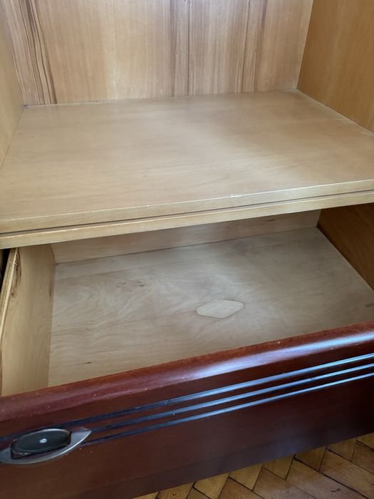 Mobila veche lemn (pat/sifonier/comoda oglinda)