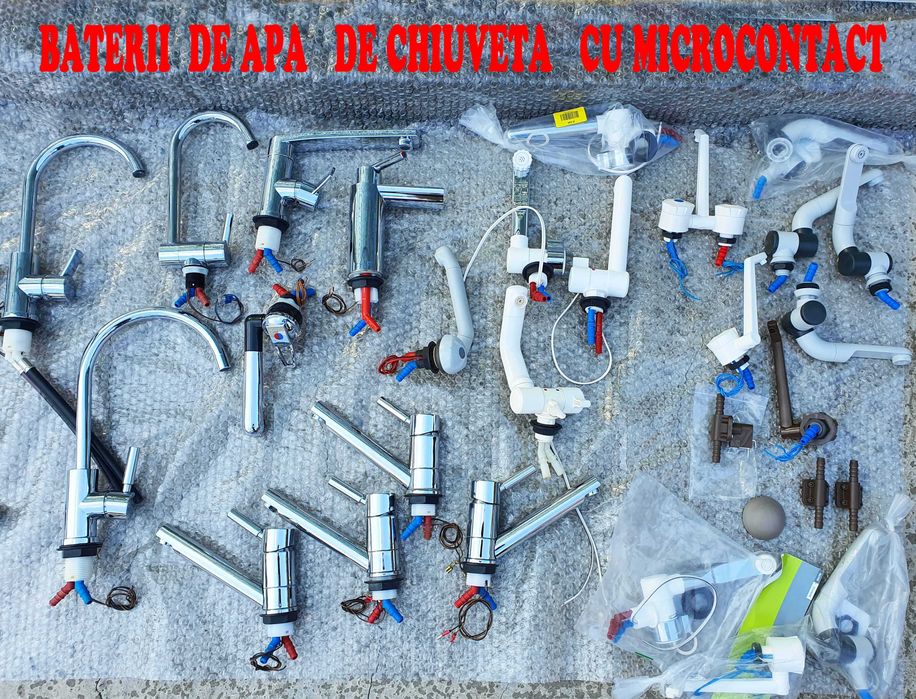 Baterii de apa pentru rulote cu si fara microcontact, import Germania