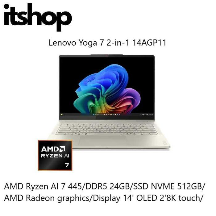 Lenovo Yoga 7  2-in-1/Ryzen AI 7 445/24/1000/Display 14' X360 OLED